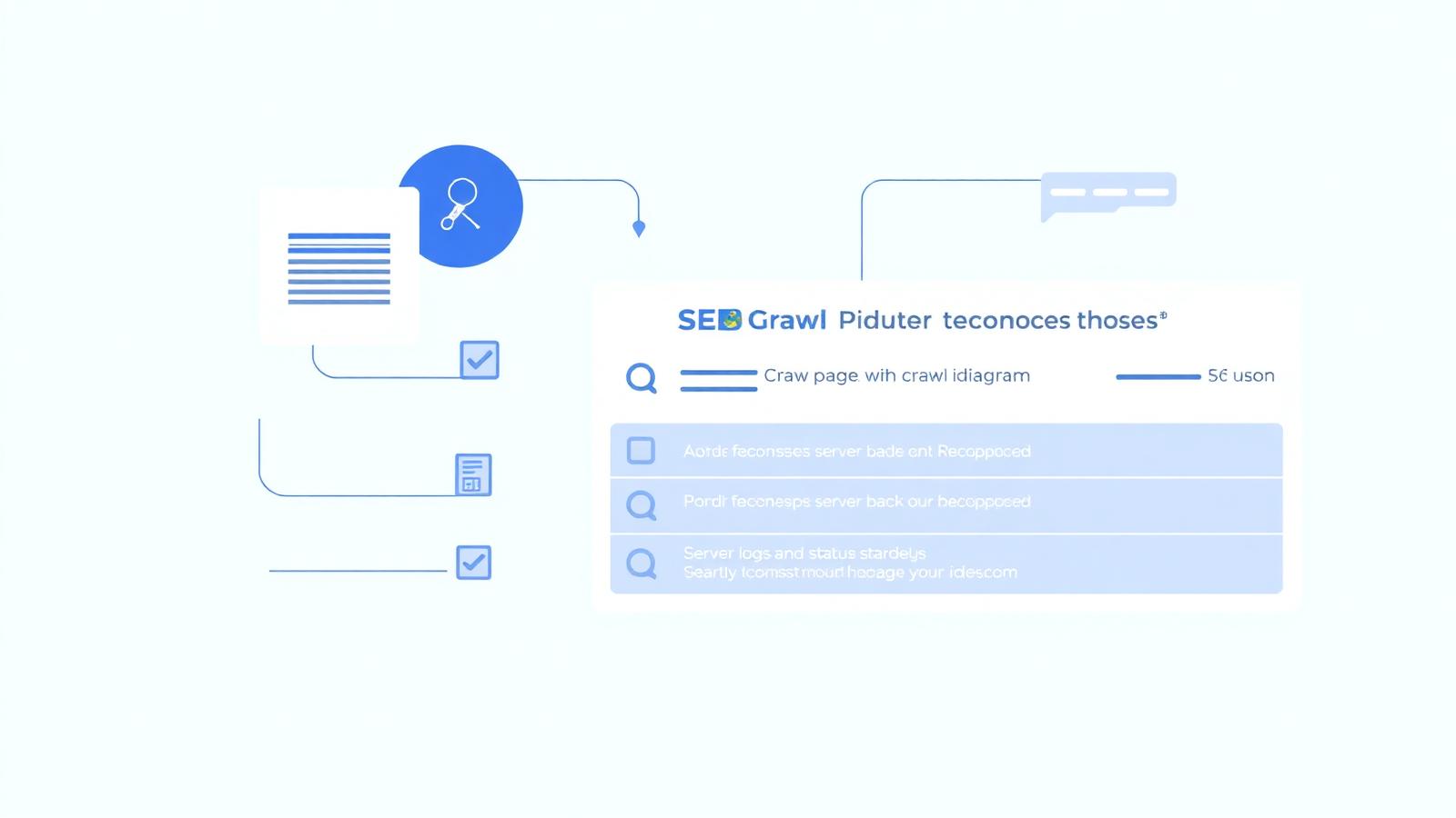 Méthode d'audit SEO technique : diagramme de crawl, statuts HTTP et vérifications d'indexabilité